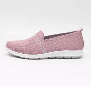 [옷자락]여성 일상용 편안한 모던 니트 슬립온 플랫슈즈