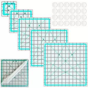 퀼팅 자2.5 5 8.5 10 12 정사각형 템플릿 5개 아크릴