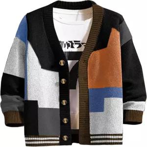 아르스엠 남성 가디건 스웨터 니트 긴팔 브이 넥 버튼 다운 캐주얼 카디건