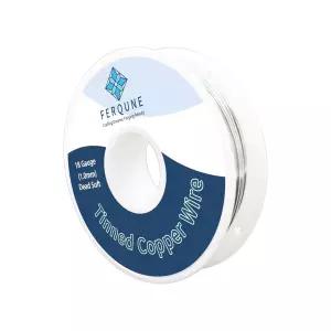 스테인드글라스 프로젝트 공예 및 보석 제작을 위한 18 게이지 주석 구리 와이어 96피트 0.22파운드