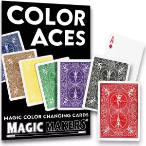 Magic Makers Color Aces 궁극의 색상 변화 카드 마술