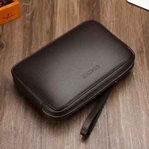 가죽 맨스백 남자 파우치 고급 클러치백 브라운 가방 미니클러치 남자파우치 남성클러치