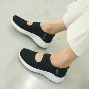 [옷자락]여성 일상용 편안한 니트 메리제인 플랫슈즈