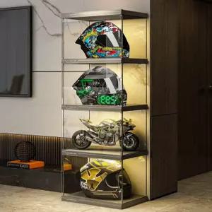 헬멧 보관함 수납 거치대 탑박스 투명 정리 헬맷 트렁크