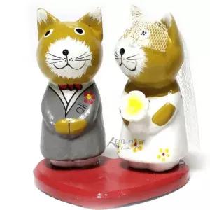 [하프클럽/셀러허브]웨딩 고양이 감성소품 S 인테리어소품 미니어쳐