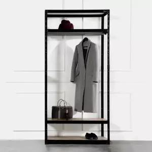 [하프클럽/셀러허브]행거 선반 3단 가로1200 행거 깊이400 높이1800