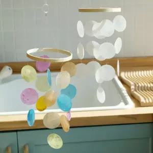 자개 모빌 썬캐쳐 홈데코 인테리어 소품 화이트