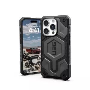 URBAN ARMOR GEAR UAG 아이폰 15 프로 케이스 6.1인치 모나크 실버 내장 자석 MagSafe 충전 프리미엄 견고