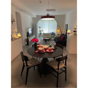 블랙 원형테이블 1000 무광 원형테이블1000 원형 라운드식탁 네이트 인테리어 직경