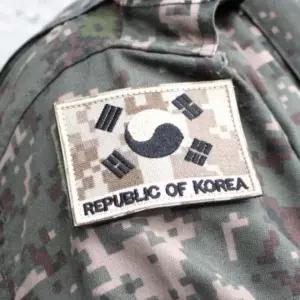 밀리터리 디지털 태극기 자수 와펜 패치 군장 마크 국경일 기념