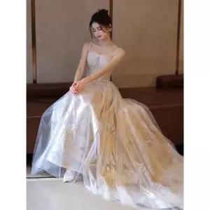 진주 식 유색 드레스 피로연 촬영 돌잔치 야외 맘 웨딩 2부 빅사이즈 셀프