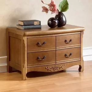 [하프클럽/셀러허브]나르본 브라운 원목 원목고가구 엔틱