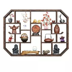 다도찻잔 벽걸이 선반 진열대 진열장 인테리어 빈티지 소품