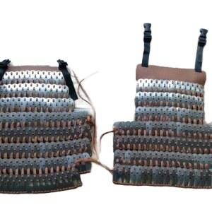 병사 갑옷 전쟁 영화 끈 사극 의상 갈색 프레 은갑 고대