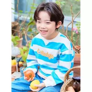 매장정품 탑텐 TOPTEN KIDS 남아) 테마 프레피 쿨테리 스트라이프 스웨트셔츠_MKE1TR1102 MKE1TR1102 24241