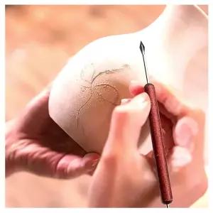 우드 조각칼 6p 세트 조각도 나무핸들 점토공예 도예 도자기