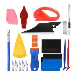 자동차 랩핑 도구 윈도우 틴팅 키트 나이프 펠트 스퀴지 비닐 스패츌러 플라스틱 스크래퍼 필름 커버링