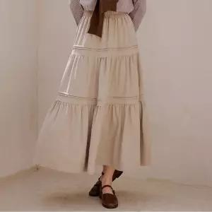 포커스 핀턱 티어드 롱 스커트_PBBF5F1SK8171 1181018