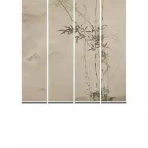 공간분리 패브릭파티션 가림막 패브릭 인테리어 일본식 조각보 모시커튼