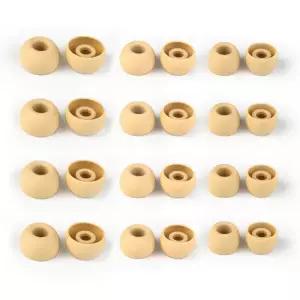 KBEAR 4540 커피 실리콘 이어팁 인체공학적으로 설계된 이어캡 선택 가능한 XS/S/M/L 사이즈 및 조합 세트