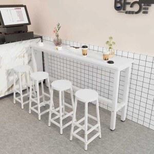 홈바테이블 의자 세트 원목 긴테이블 창가 베란다 휴게실 스툴