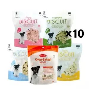 바우와우 비스켓 220g X10개 애견 쿠키간식 칭찬 영양 애견간식 강아지쿠키 강아지간식