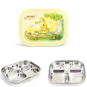 스텐 27종 유치원 식판 도시락 10호 어린이 뚜껑포함 어린이식 판도시락uvw026