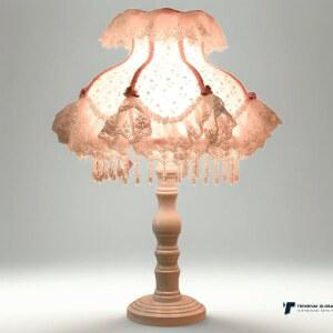 빈티지조명 유럽풍 침실램프 프린세스 스탠드 레이스천 패브릭