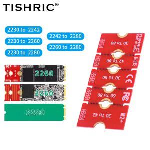 TISHRIC M 2 SSD 확장 어댑터 M2 솔리드 스테이트 드라이브 2230 2242 2260 2280 브래킷 카드 라이저 전송 변환