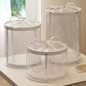 30개입 케이크상자 투명 원형박스 1단 포장 2단