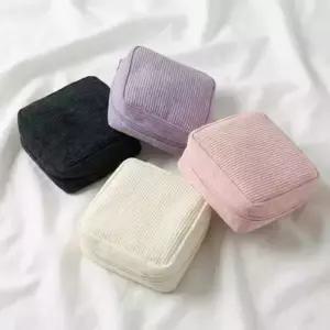 코듀로이 화장품 파우치 생리대 파우치