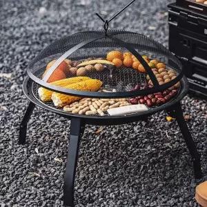 스파크스크린 접이식 화로 캠핑 불멍 화로대 야외 바베큐 그릴