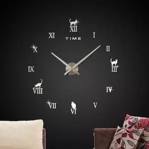 벽시계 붙이는 DIY 고양이 인테리어벽시계 벽걸이시계