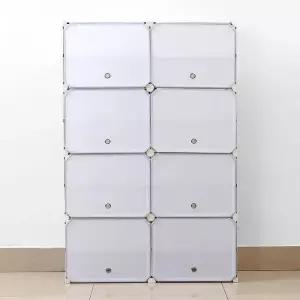 신발장 슈즈정리 화이트 도어형 신발정리대 신발장(85x127cm) DIY