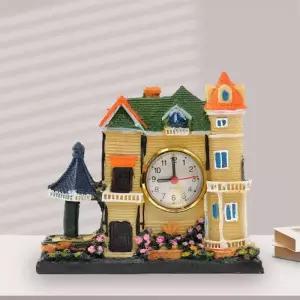 시계 탁상시계 알람시계 앤틱 주택모형