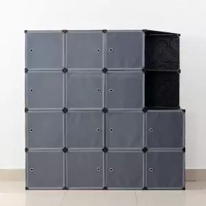 수납장(140x140cm) DIY 복합 선반 조립옷장 조립식옷장 옷장