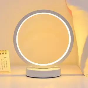 LED 무드등(화이트) 원형 올인 USB 취침등 밝기조절 수면등