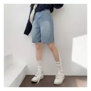 잇진 여성 워싱 5부 버뮤다 데님 팬츠 청반바지 1168754