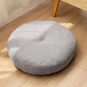 도톰한 원형 의자방석 쿠션방석 폭신빵빵 좌식 바닥방석 쿠션방석(47cm)