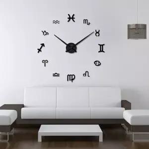 벽시계(블랙) 붙이는 벽걸이시계 DIY 별자리 벽시계 인테리어벽시계
