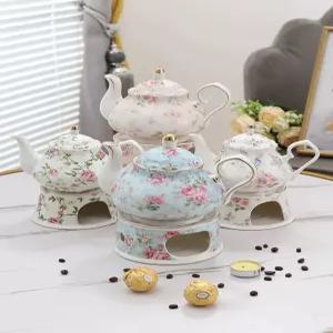 티팟 워머 주전자 도자기 전통 가정용 휴대용 차 티포트