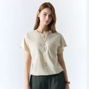 더핸드메이드 썸머 투톤 블라우스_P397426629