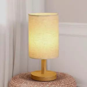 원형 테이블 무선 터치 우드 LED수면램프 단스탠드 스탠드