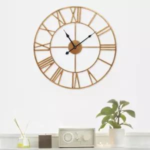 로마숫자 원형벽시계 무소음 벽시계(50cm)거실 빈티지 인테리어시계 벽걸이시계