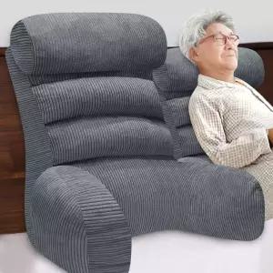 침대 등받이 쿠션 삼각 방수 머리까지 기대는 베개 세로 집순이