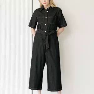 더핸드메이드 카라 데님 점프수트_P342068500