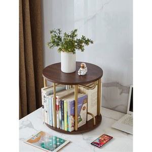 돌아가는 책장 책상용 소형 회전 1단 책꽂이