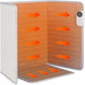 워시 언더 데스크 워머 휴대용 공간 히터 사무실 및 가정용 레그 풋 온도 조절 타이머 자동 차단으로 열