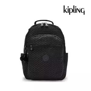 [매장정품] [키플링] 여행 노트북수납 27리터 서울 백팩 시그니처 엠보 KPABA28 SIEB-
