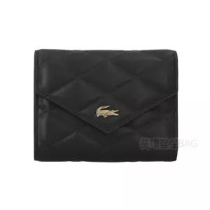 라코스테NF5119E55N 크로코델 CROCODELLE 플랩 반지갑 블랙